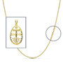 Voir la diapositive 2 : L'ATELIER D'AZUR Pendentif  - Médaille Christ sur la Croix Or Jaune - Chaine Offerte