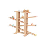 ELINELI Circuit à billes en bois XL avec train