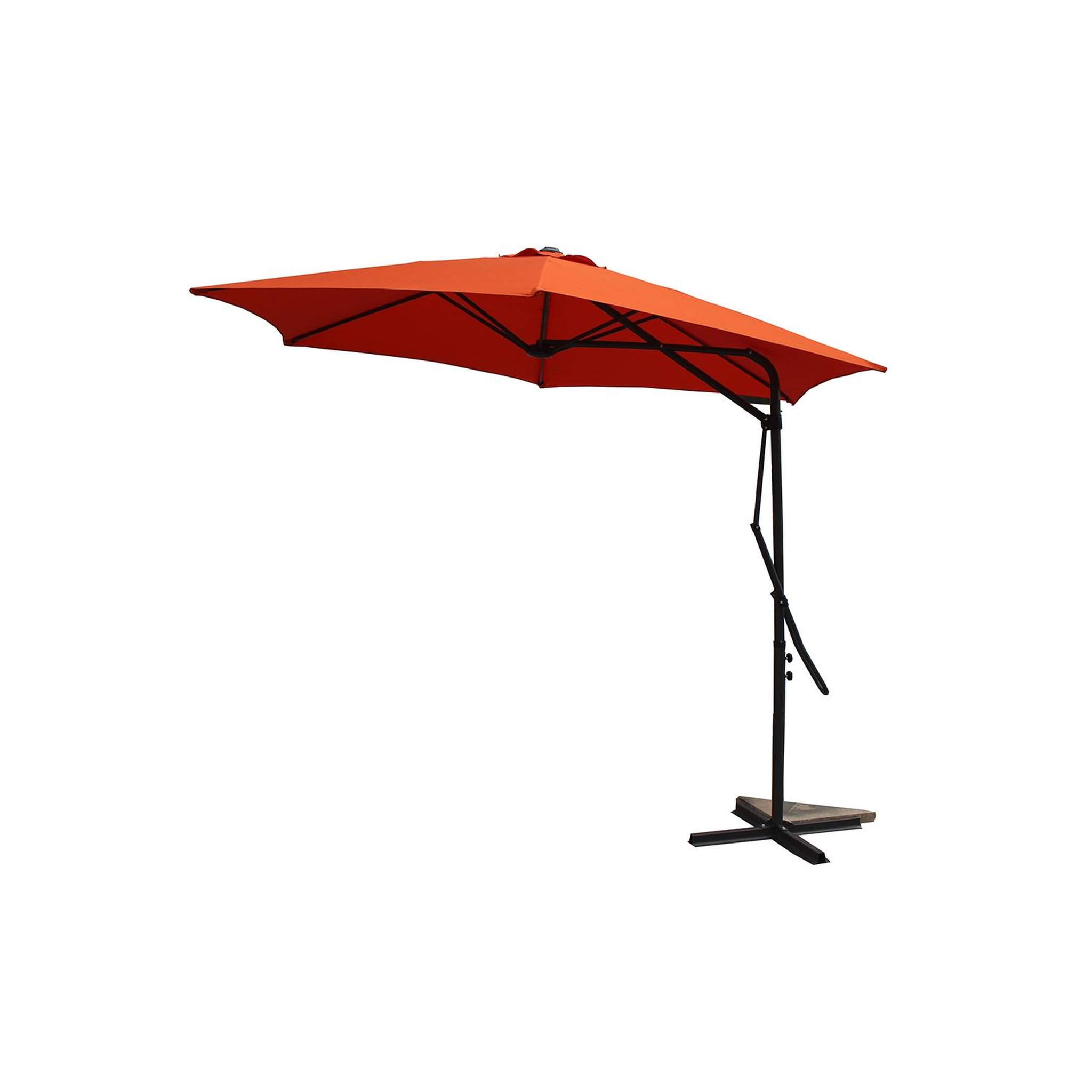 CONCEPT USINE Parasol terracotta droit rond 294 x 294 m alcudia