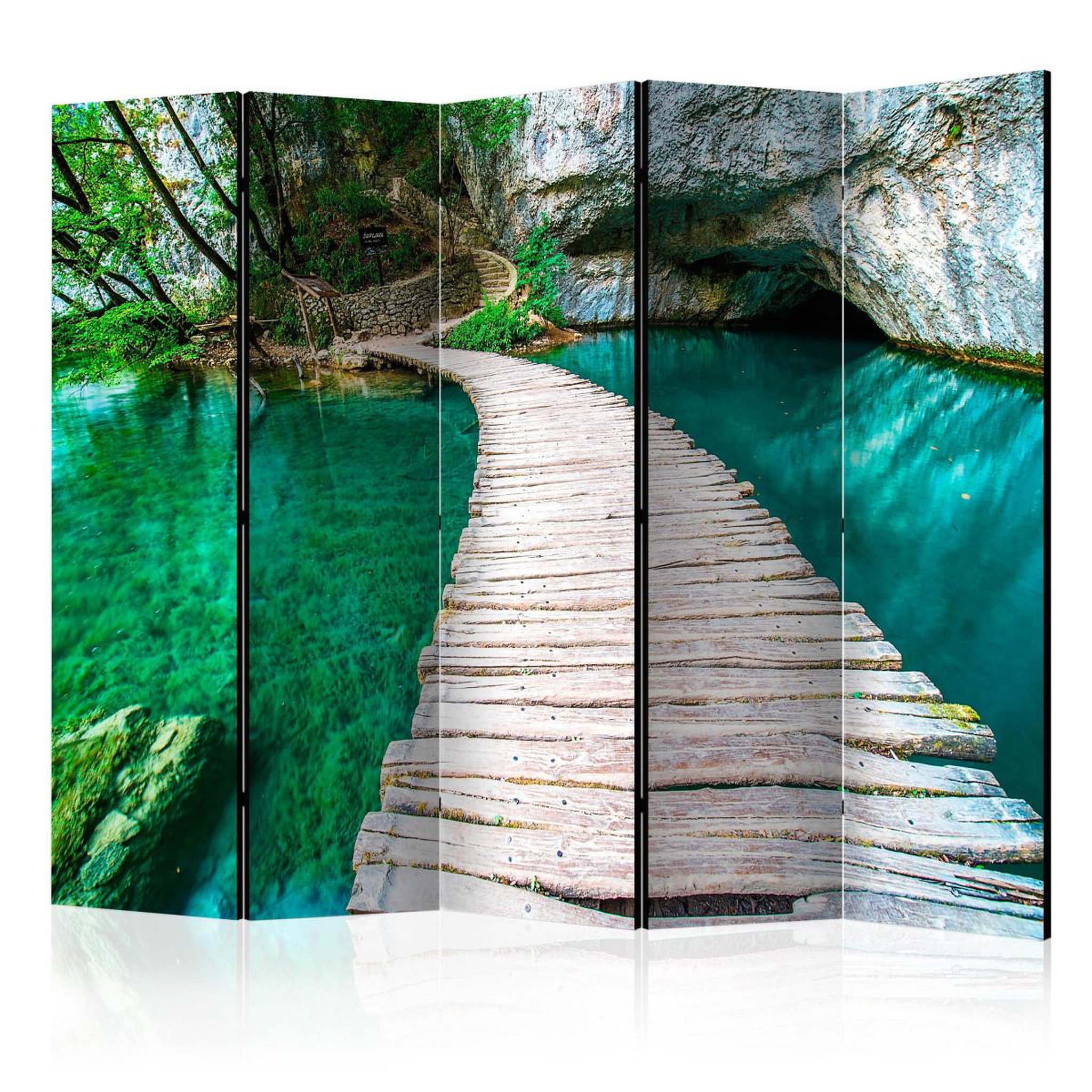 Paris Prix Paravent 5 volets  emerald lake  172x225cm