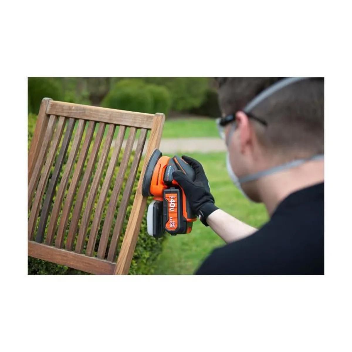 DUAL POWER Ponceuse triangulaire à batterie 20v Dual Power