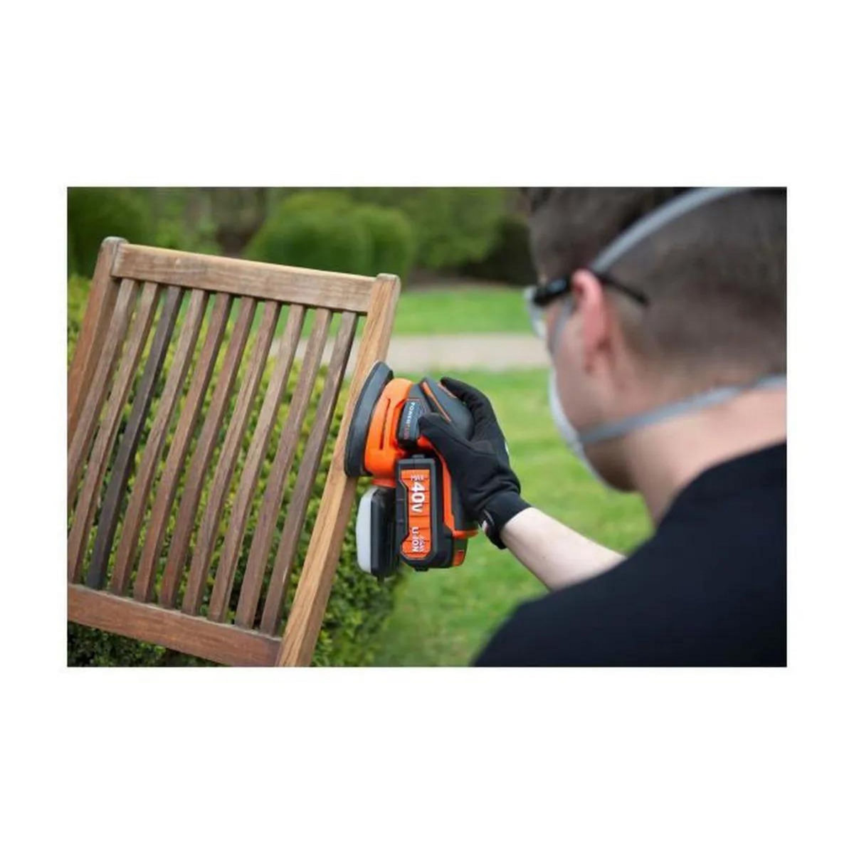 DUAL POWER Ponceuse triangulaire à batterie 20v Dual Power