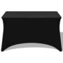 Voir la diapositive 2 : VIDAXL Housses extensibles pour table 2 pieces 243 x 76 x 74cm Noir