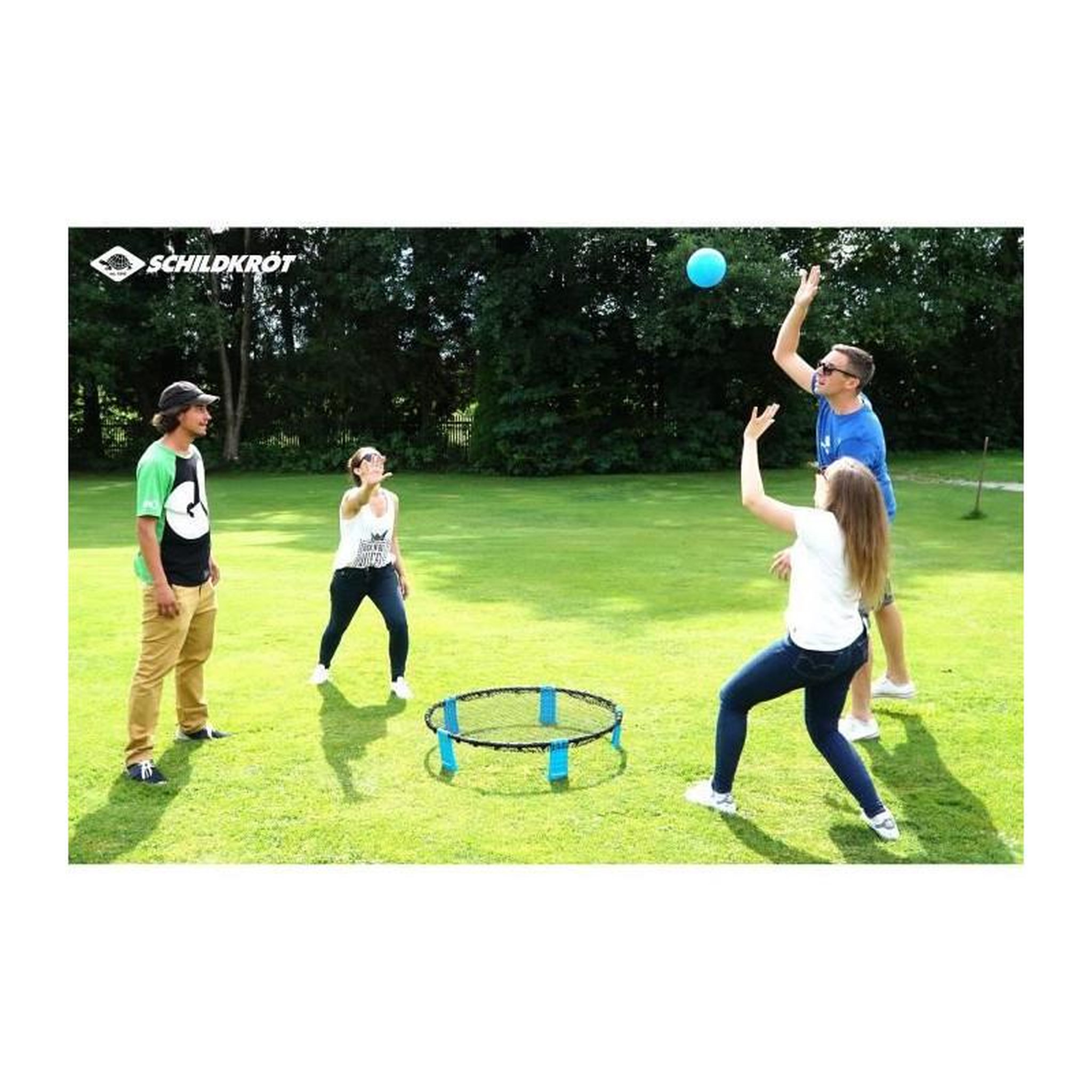 Voir la diapositive 2 : SCHILDKROT Jeu trampoline - SCHILDKRÖT - ROUNDNET SET