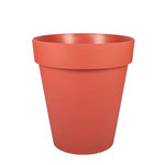 Eda Pot de fleur rond toscane Ø 80 x H 66 cm - Orange terre battue - Eda