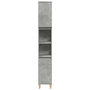 Voir la diapositive 4 : VIDAXL Armoire de salle de bain gris beton 30x30x190 cm