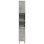 Voir la diapositive 4 : VIDAXL Armoire de salle de bain gris beton 30x30x190 cm