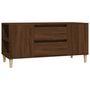 Voir la diapositive 2 : VIDAXL Meuble TV Chene marron 102x44,5x50 cm Bois d'ingenierie