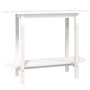 Voir la diapositive 2 : VIDAXL Table console Blanc 110x40x80 cm Bois massif de pin