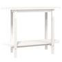 Voir la diapositive 2 : VIDAXL Table console Blanc 110x40x80 cm Bois massif de pin