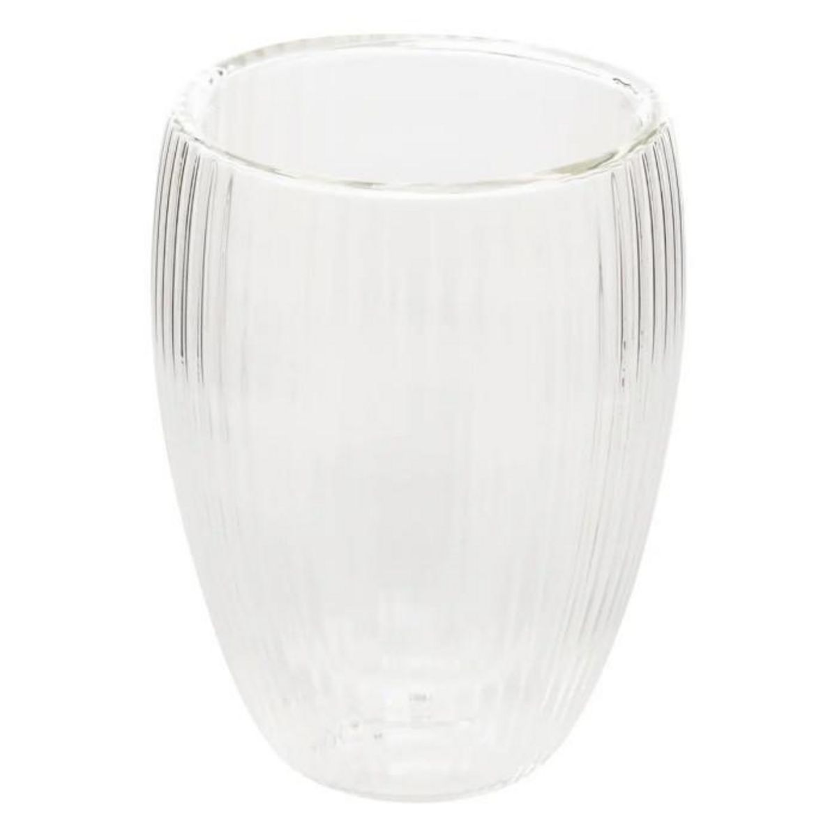 SECRET DE GOURMET Lot de 6 Mugs Striés  Cléa  28cl Transparent