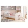 Voir la diapositive 2 : KOBI Lit enfant FALA BAR 160x80 Fée avec matelas
