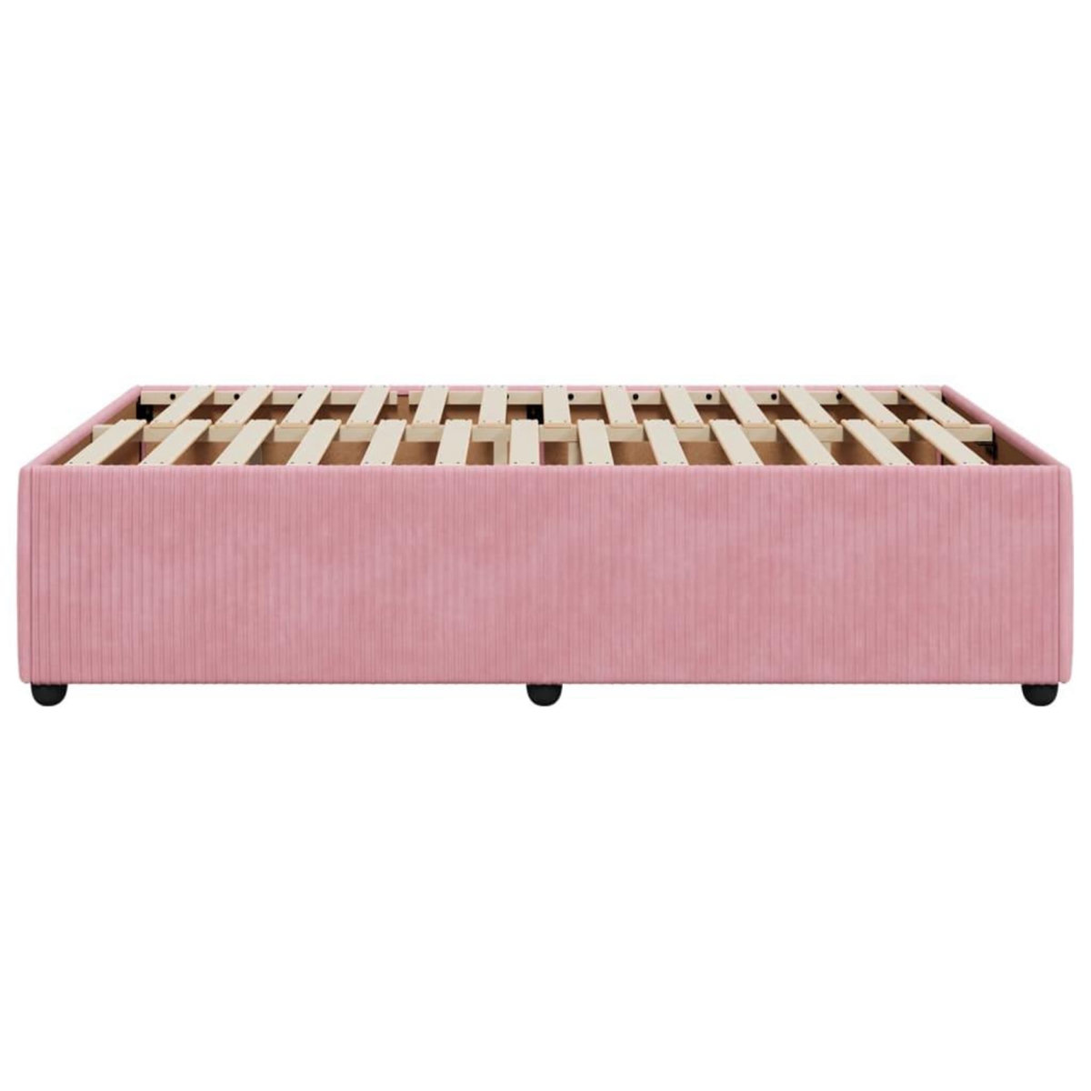 VIDAXL Cadre de lit sans matelas rose 120x200 cm velours