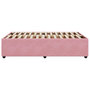 Voir la diapositive 5 : VIDAXL Cadre de lit sans matelas rose 120x200 cm velours