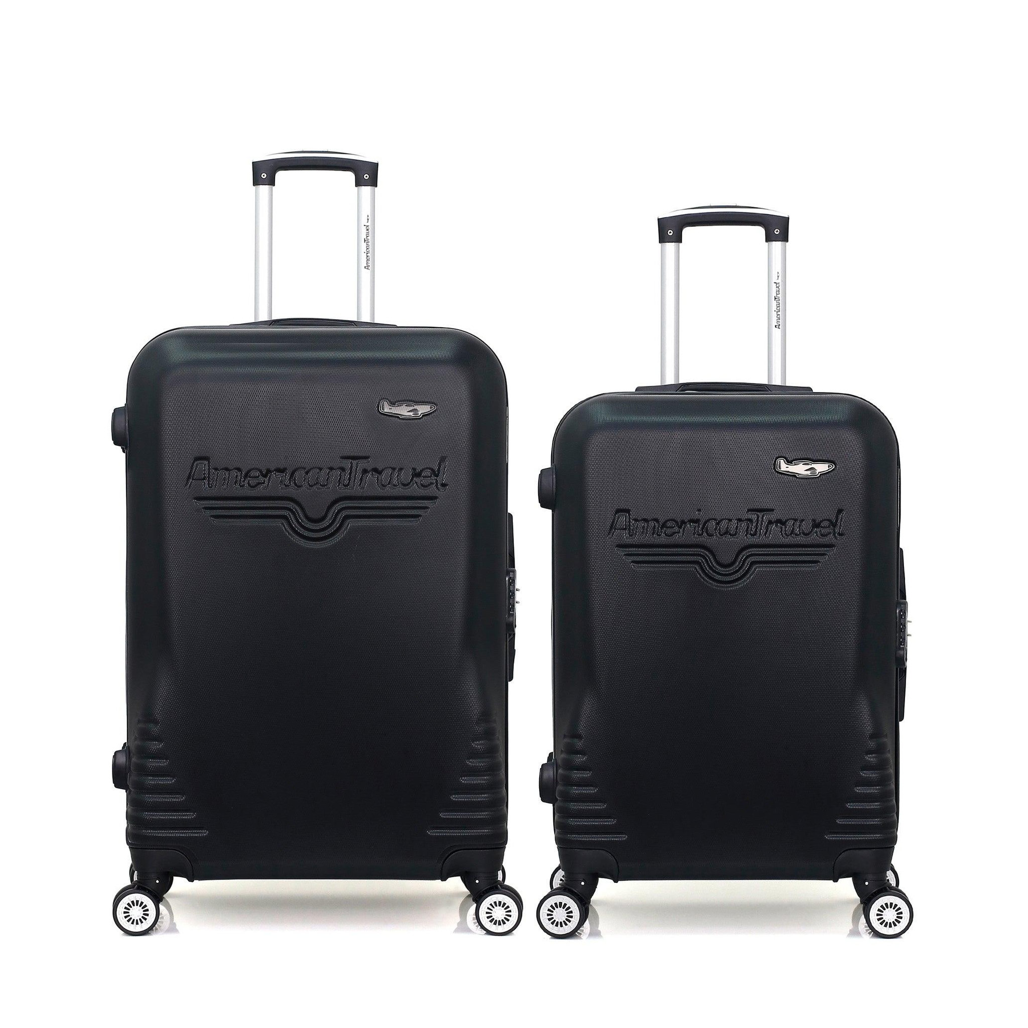 AMERICAN TRAVEL American travel - lot de 2 - valise grand format et valise weekend dc