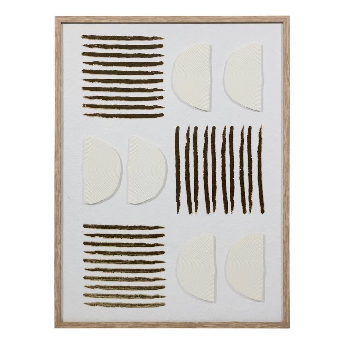 ATMOSPHERA Toile Déco 3D  Nourane  45x60cm Blanc