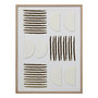 Voir la diapositive 1 : ATMOSPHERA Toile Déco 3D  Nourane  45x60cm Blanc
