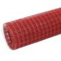Voir la diapositive 2 : VIDAXL Grillage Acier avec revetement en PVC 10x0,5 m Rouge