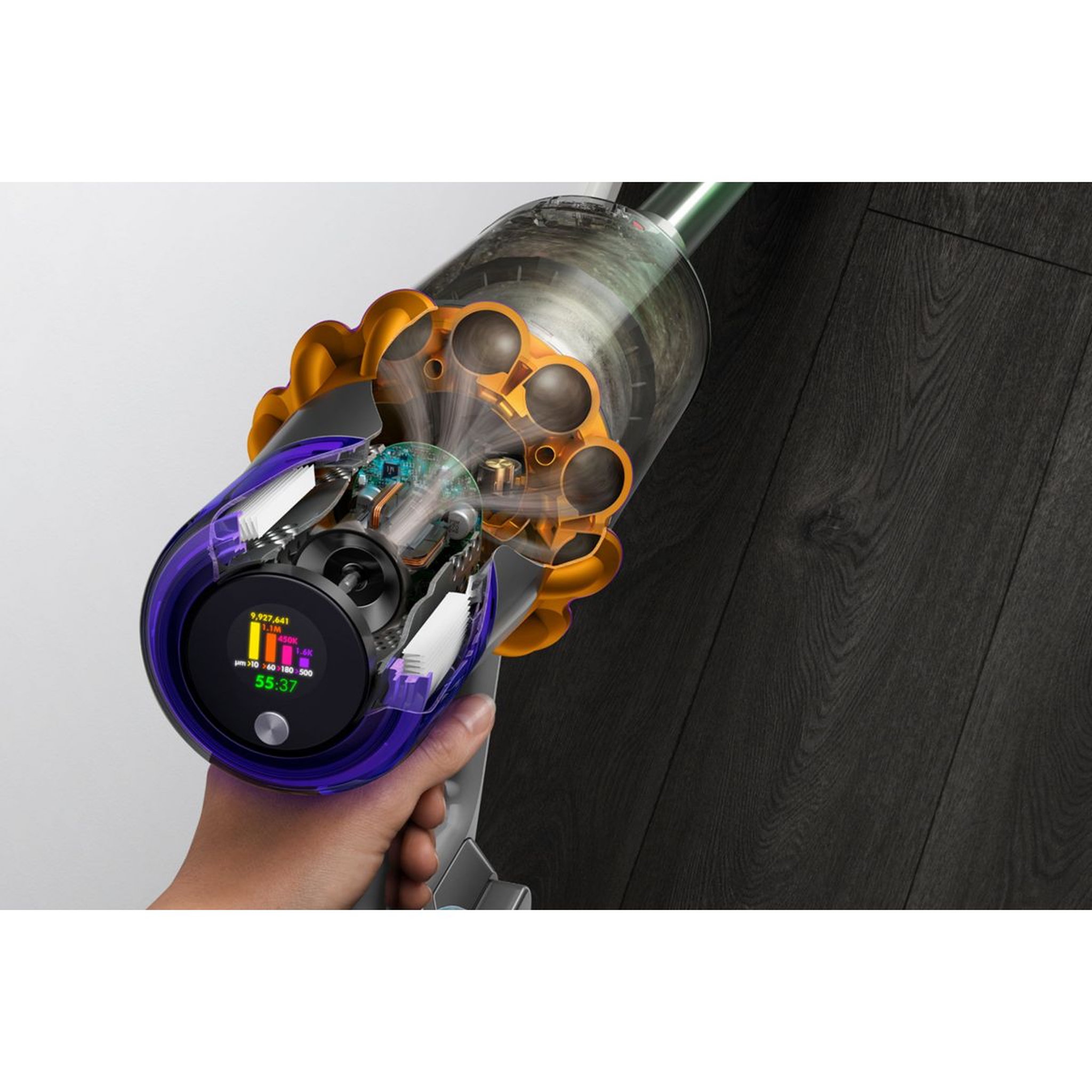 Voir la diapositive 5 : Dyson Aspirateur balai V15 Detect Absolute