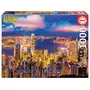 EDUCA Puzzle 1000 pièces Néon : Hong-Kong