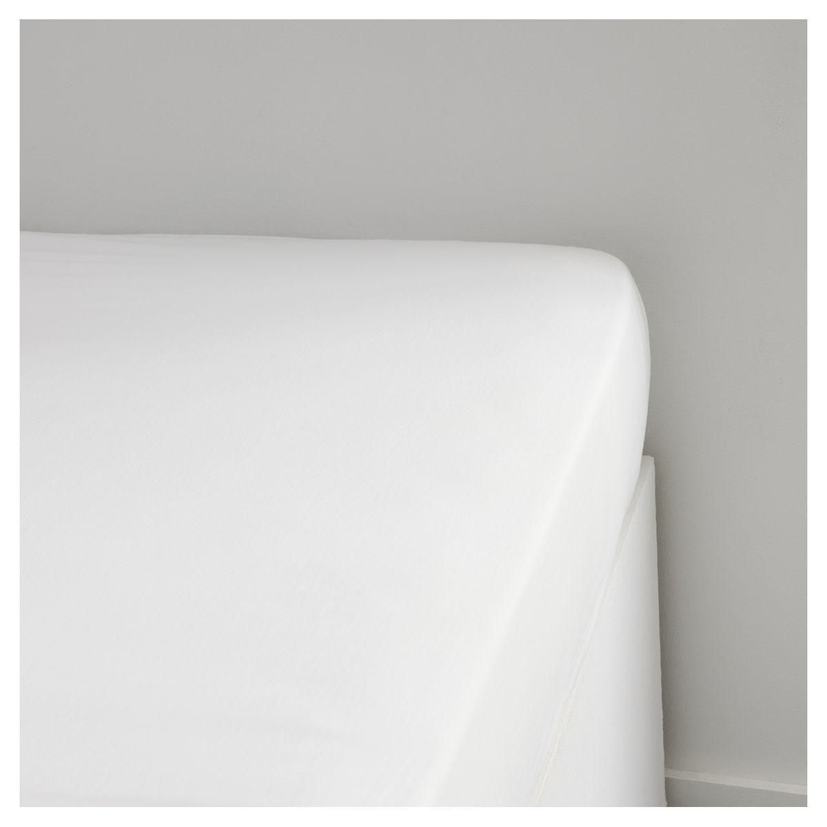 TODAY Drap Housse uni en Percale de coton 