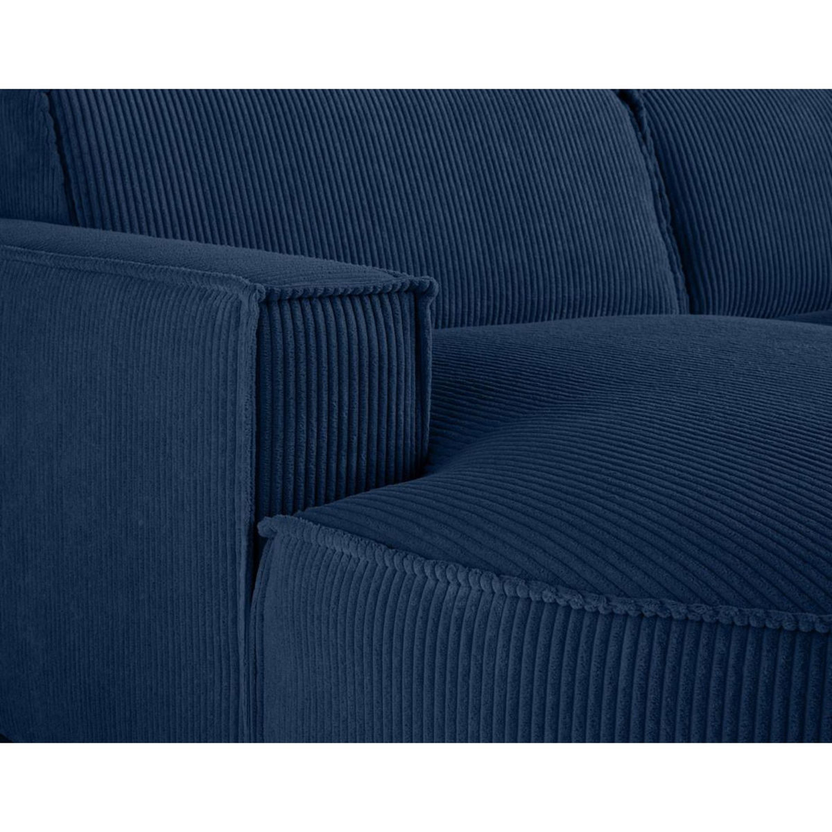 LISA DESIGN Spiaggia - canapé d'angle gauche - 4 places - en velours côtelé