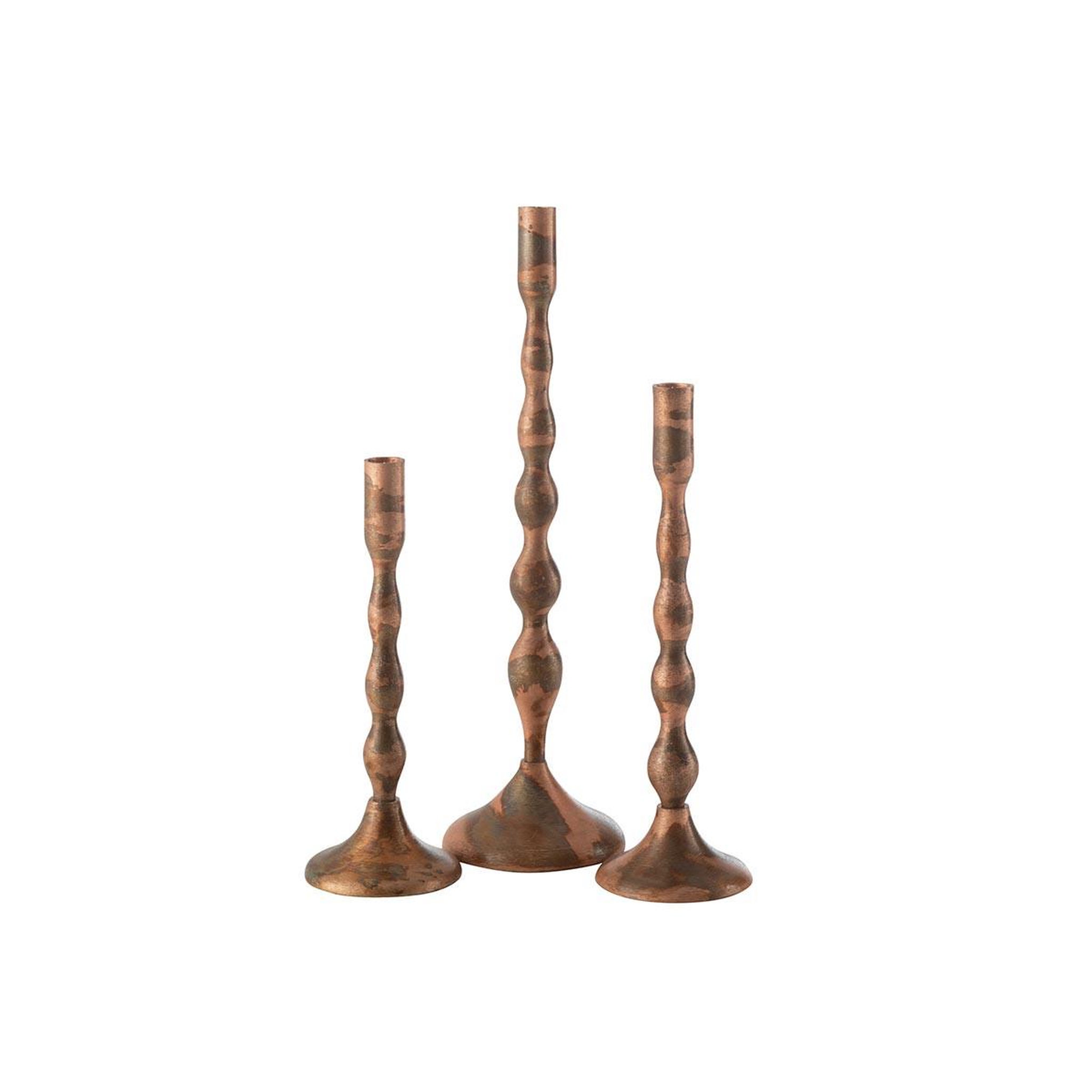 Voir la diapositive 3 : J-LINE Chandelier déco en métal  sha  33cm cuivre