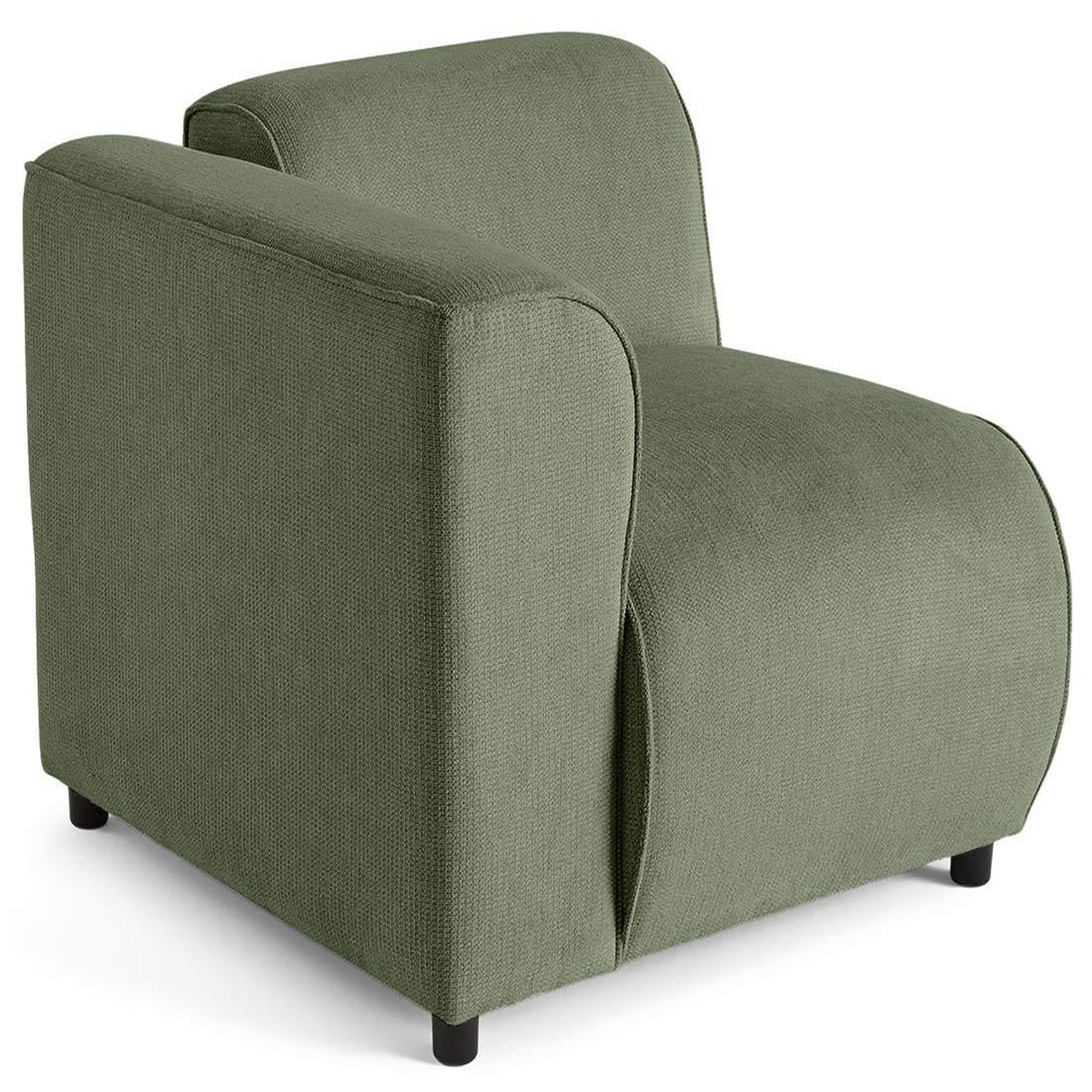 Voir la diapositive 1 : LISA DESIGN Suaro - module d'assise d'angle gauche en tissu texturé