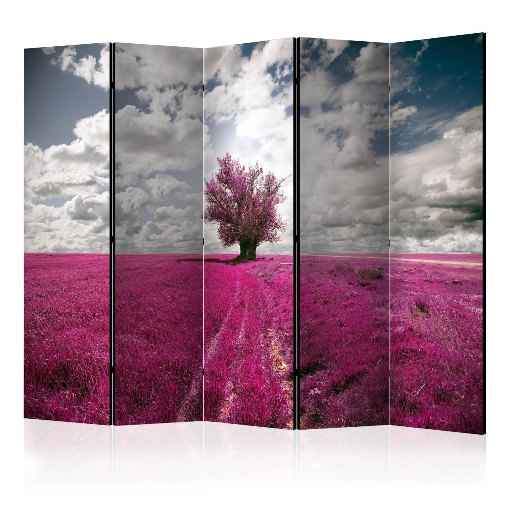 Paris Prix Paravent 5 volets  magenta meadow  172x225cm
