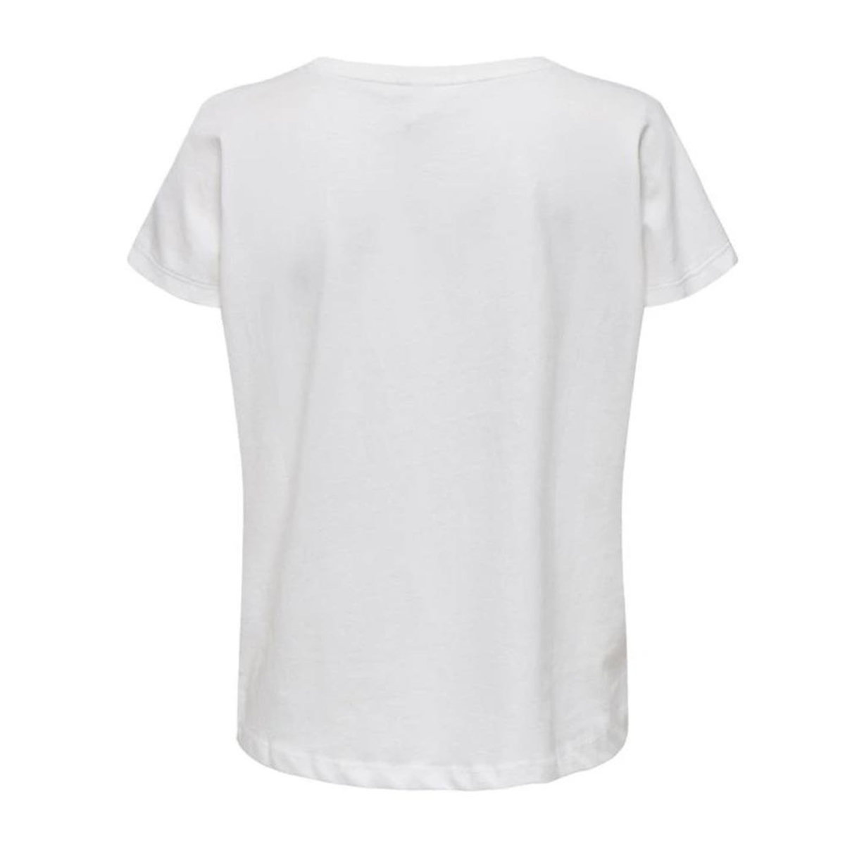 Only T-shirt Blanc Femme Only Life