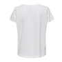 Voir la diapositive 2 : Only T-shirt Blanc Femme Only Life