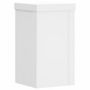 Voir la diapositive 4 : VIDAXL Supports pour plantes 2 pcs blanc 10x10x18 cm bois d'ingenierie
