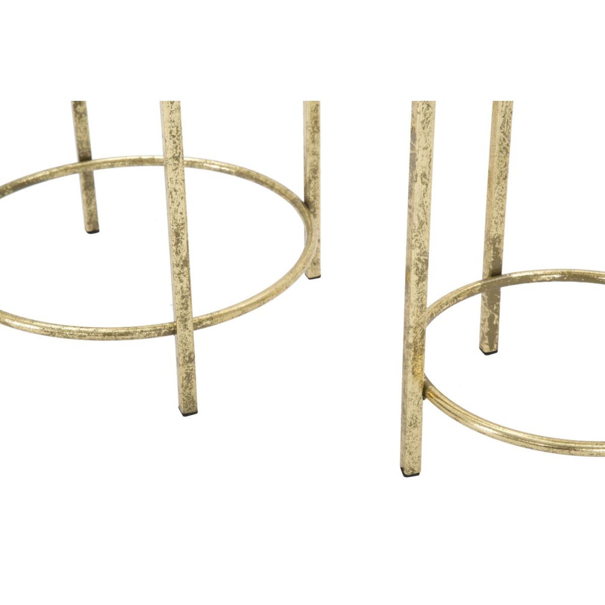 Voir la diapositive 5 : Paris Prix Lot de 2 cache-pots sur pied  coppia  62cm or