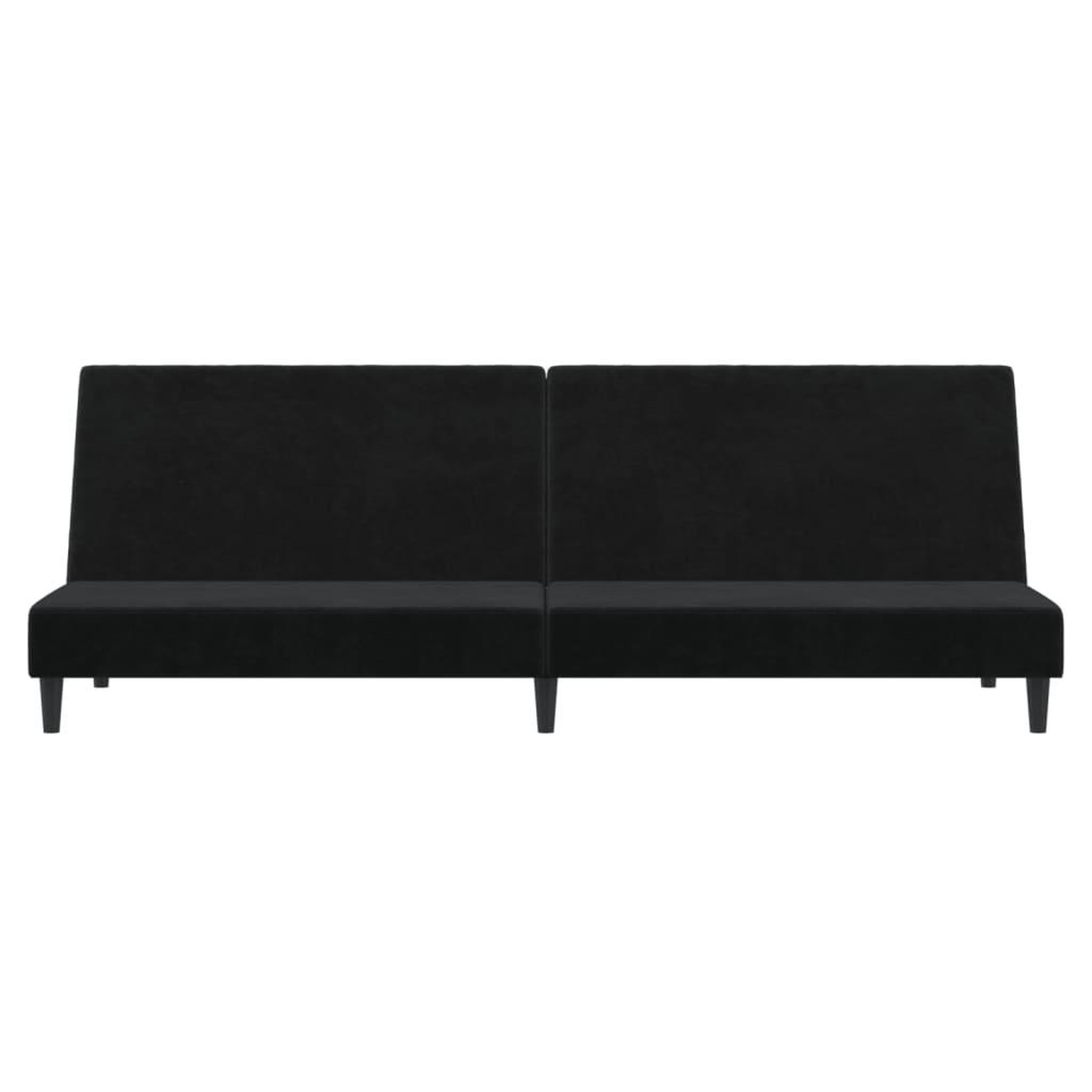 Voir la diapositive 5 : VIDAXL Canape-lit 2 places noir velours