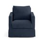 Voir la diapositive 3 : LISA DESIGN Serena - housse en velours texturé pour fauteuil
