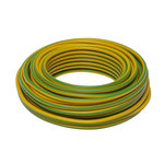 ZENITECH Câble électrique HO7V-U 2,5mm2 vert-jaune 10m