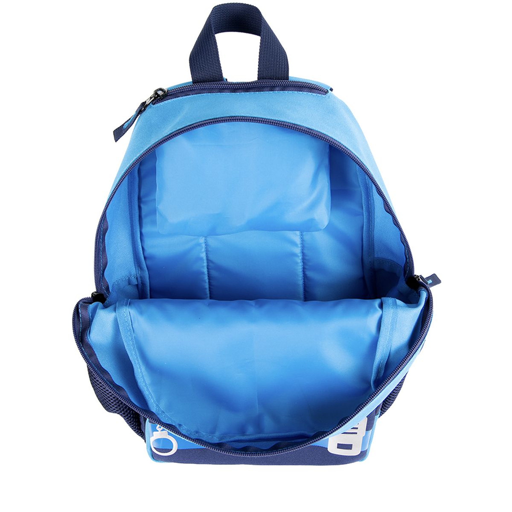 Voir la diapositive 4 : AUCHAN Sac maternelle bleu avec capuche POLICE