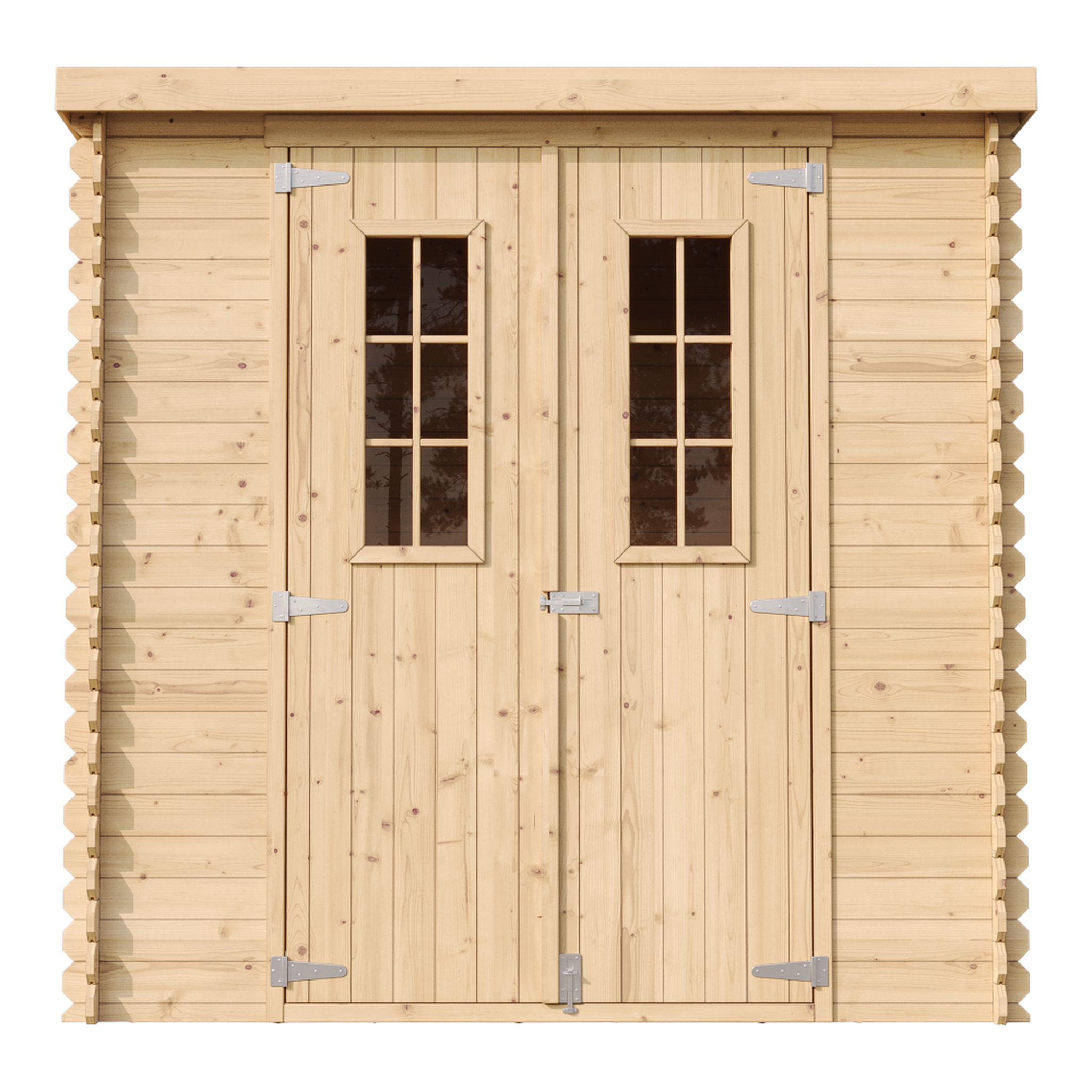 Voir la diapositive 3 : TIMBELA Abri de Jardin en Bois 2.22 m²,  Cabanon Jardin Exterieur à Outils avec sol imprégné M311C+M311G