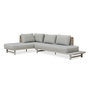 Voir la diapositive 1 : Paris Prix Salon de Jardin d'Angle 6 Places  Irun  225cm Gris