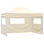 Voir la diapositive 2 : VIDAXL Tente pliable avec 4 parois lateraux 3 x 4,5 m Blanc creme