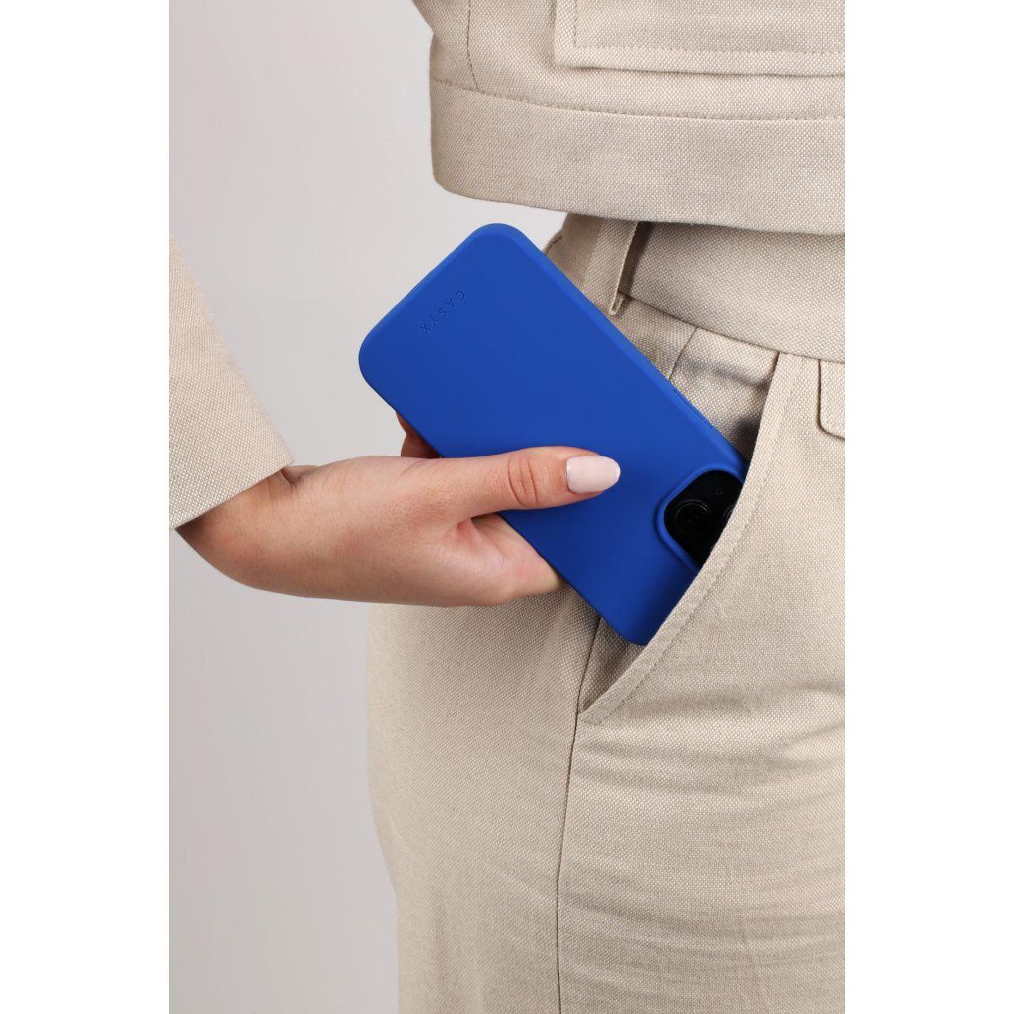 Voir la diapositive 2 : CASYX Coque iPhone 15 Plus Magsafe Bleu Majorelle