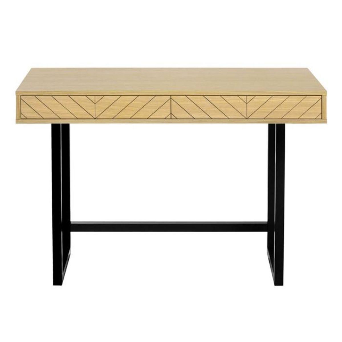 Paris Prix Bureau en Bois 2 Tiroirs  Camden  110cm Naturel