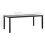 Voir la diapositive 6 : VIDAXL Ensemble a manger d'exterieur 9 pcs Resine tressee Noir
