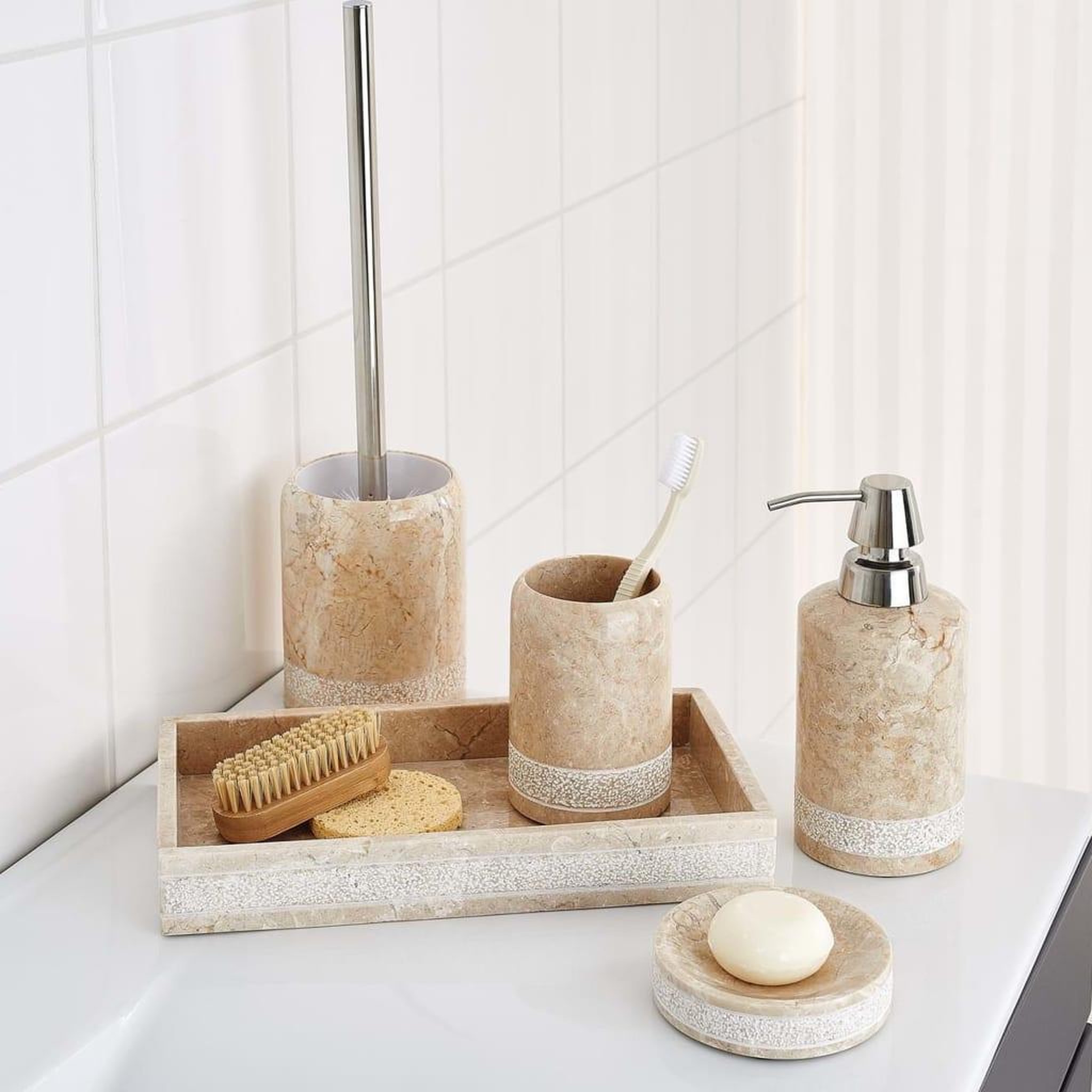 Voir la diapositive 2 : RIDDER RIDDER Porte-savon Posh Marbre