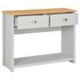Voir la diapositive 2 : VIDAXL Table console Gris 97 x 35 x 76 cm