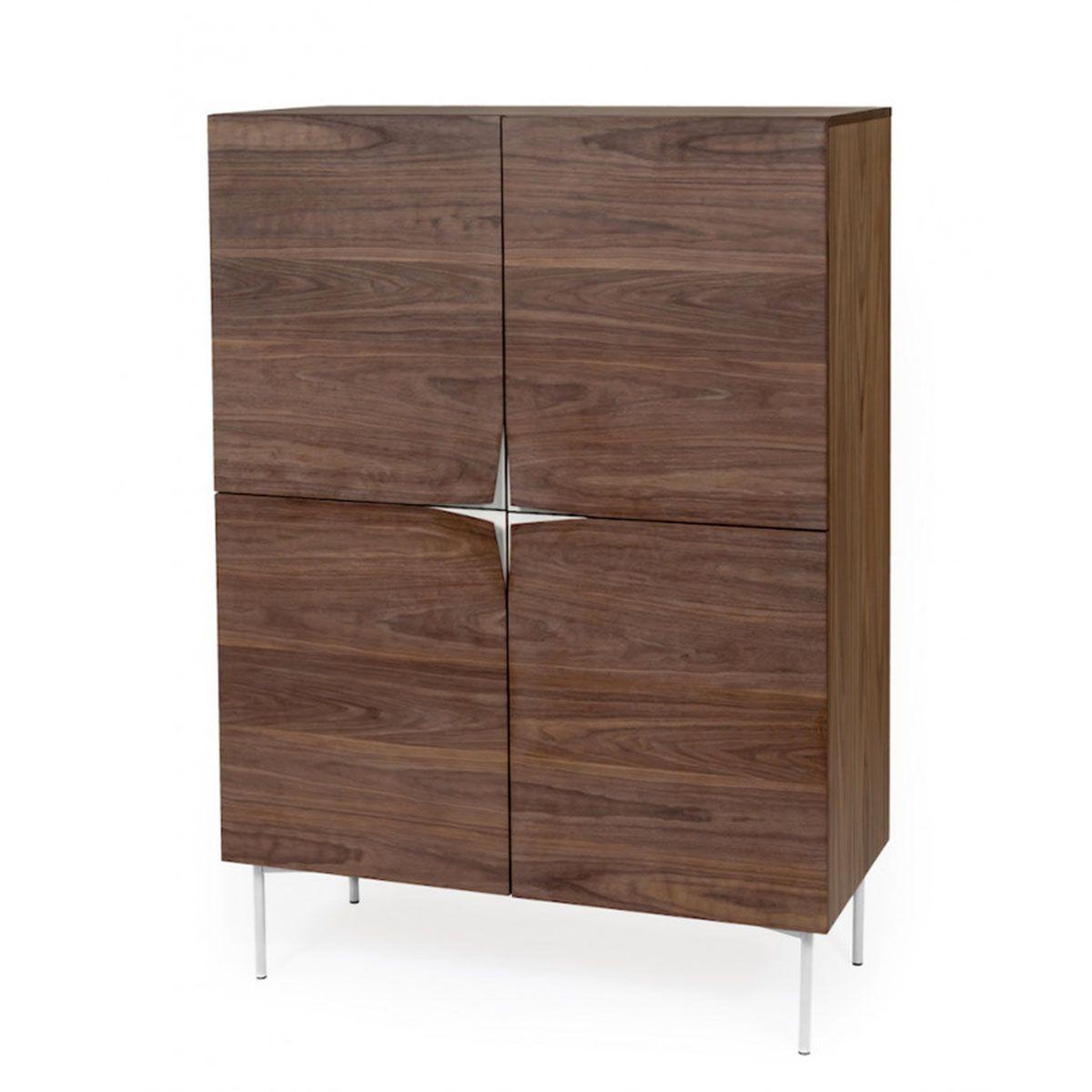 Paris Prix Buffet 4 portes & 4 niveaux  plof  140cm noyer