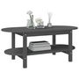 Voir la diapositive 4 : VIDAXL Table basse Gris 110x55x45 cm Bois massif de pin