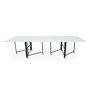 Voir la diapositive 3 : Paris Prix Table Console Extensible Effet Marbre  Troy  100-300cm Blanc