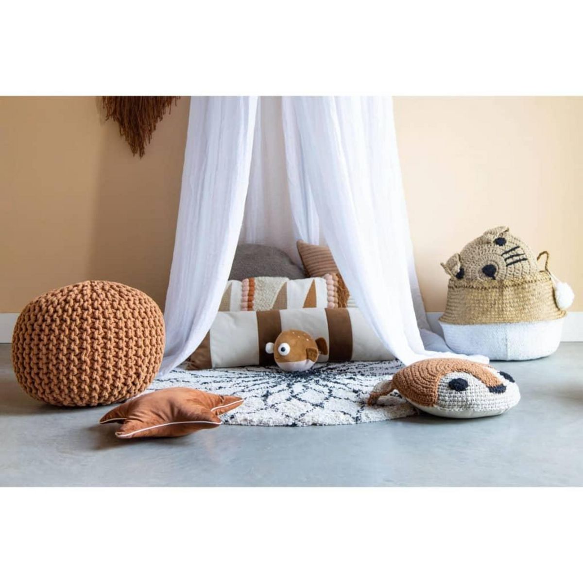 KidsDepot KidsDepot Coussin pour enfants Squirrel 38 cm Coton