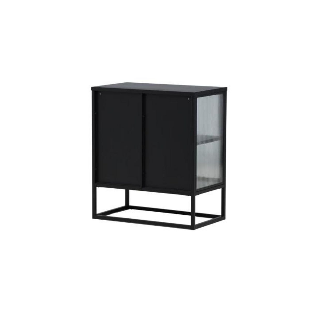 Paris Prix Vitrine 2 Portes Design  Garis  80cm Noir